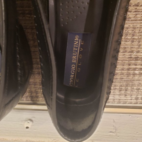 GIORGIO BRUTINI "LE GLOVE" SLIP ON LOAFER DRESS SHOES with NO TASSELS - MEN'S 8D - Picture 13 of 16